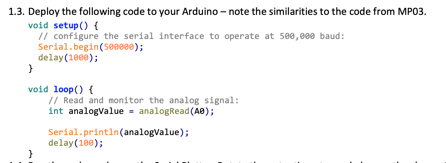 3.1. Using the code from Parts 1 and 2 as examples, | Chegg.com