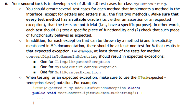 Solved Task 10.2 Junit4 Framework Create Test cases using