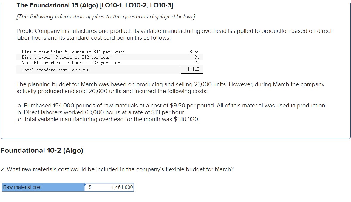 Solved 4. What is the materials quantity variance for March 