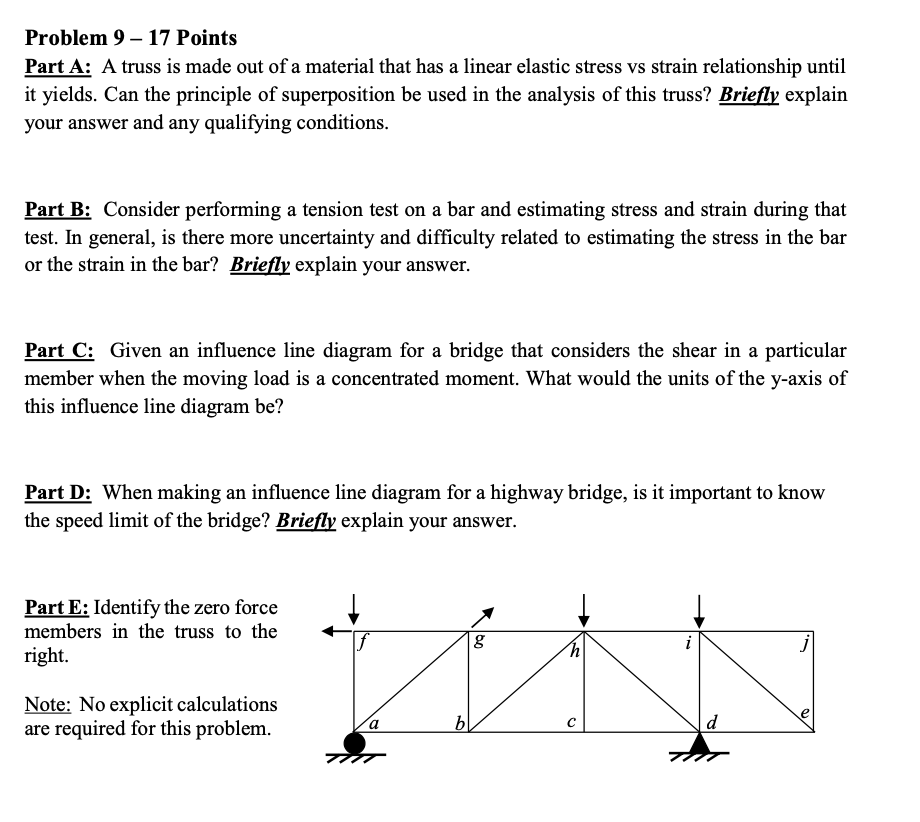 Solved Problem 9-17 Points Part A: A truss is made out of a | Chegg.com