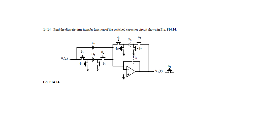 Solved 14 14 find the discrete time transfer function of the chegg