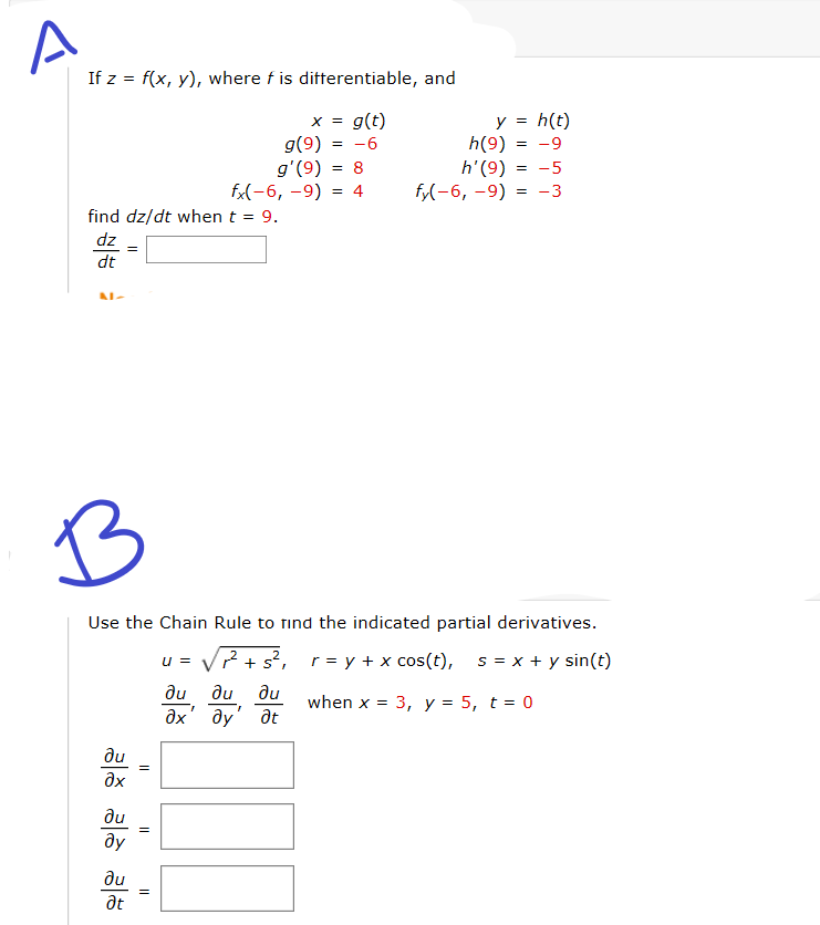 Solved If Z F X Y Where F Is Differentiable And X Chegg Com