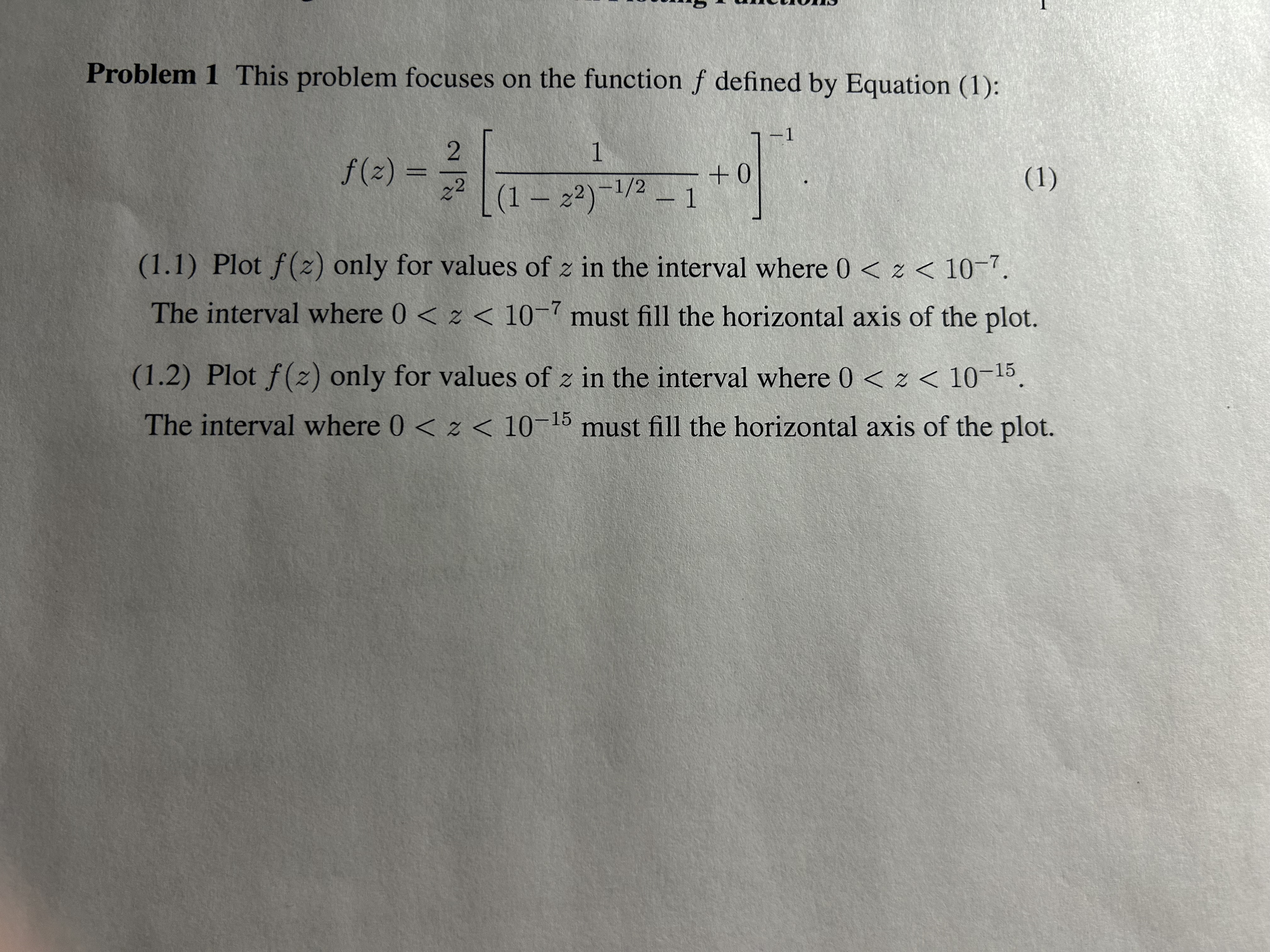 Generate The Math F Problem Solved Problem 1 This problem focuses on the function f | Chegg.com