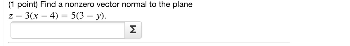 Solved (1 Point) Write A Vector Equation Of The Line Through | Chegg.com