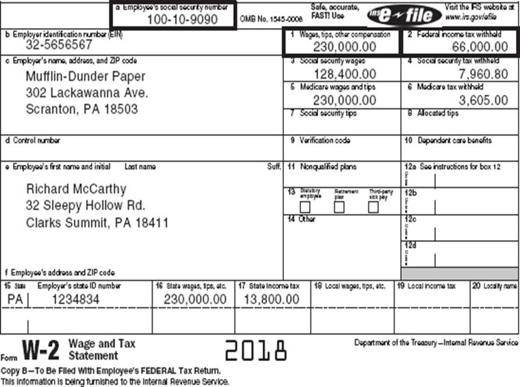 Solved Richard McCarthy (born 2/14/64; Social Security | Chegg.com