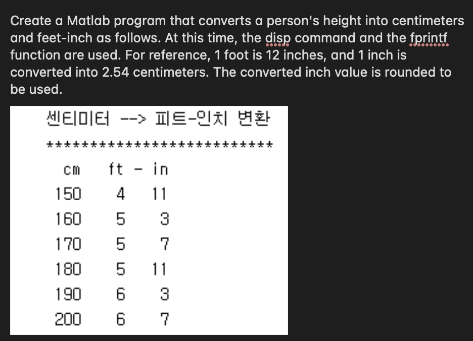 Solved Create a Matlab program that converts a person s Chegg