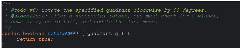 Solved * etodo v6: rotate the specified quadrant clockwise | Chegg.com