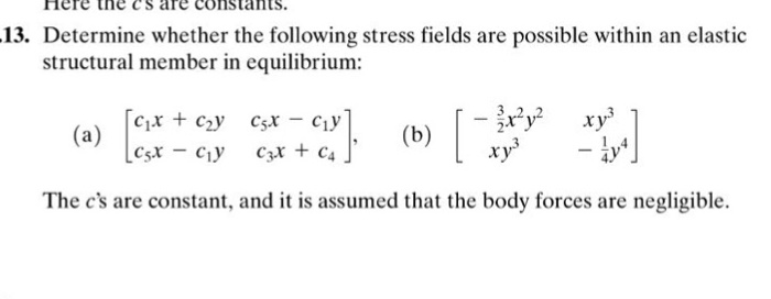 Solved Flere the cS are constants. 13. Determine whether the | Chegg.com