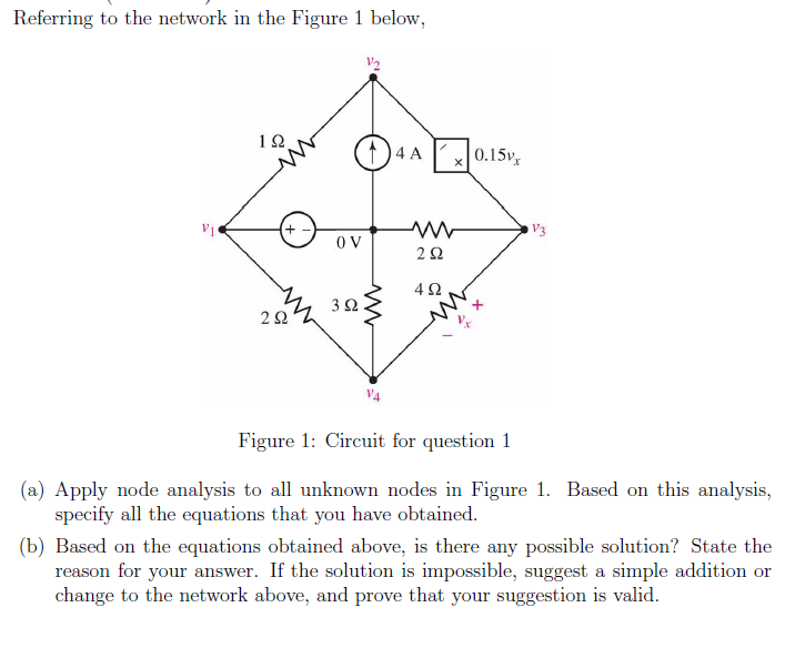 Solved Referring to the network in the Figure 1 below, 12 04 | Chegg.com