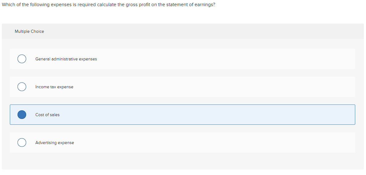 Solved Which of the following expenses is required calculate | Chegg.com