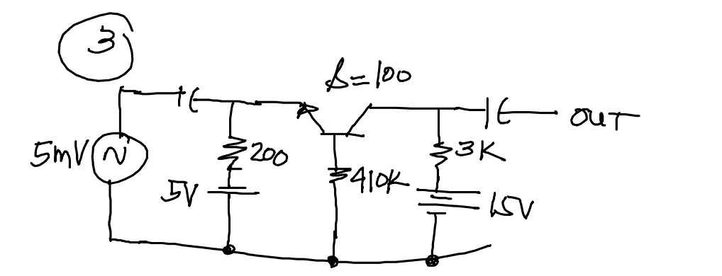 Solved For the circuit solve the following; a.)Zin & Zout | Chegg.com