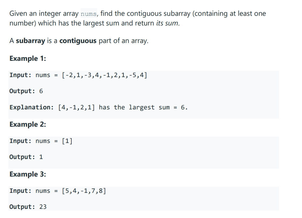 solved-given-an-integer-array-nums-find-the-contiguous-chegg