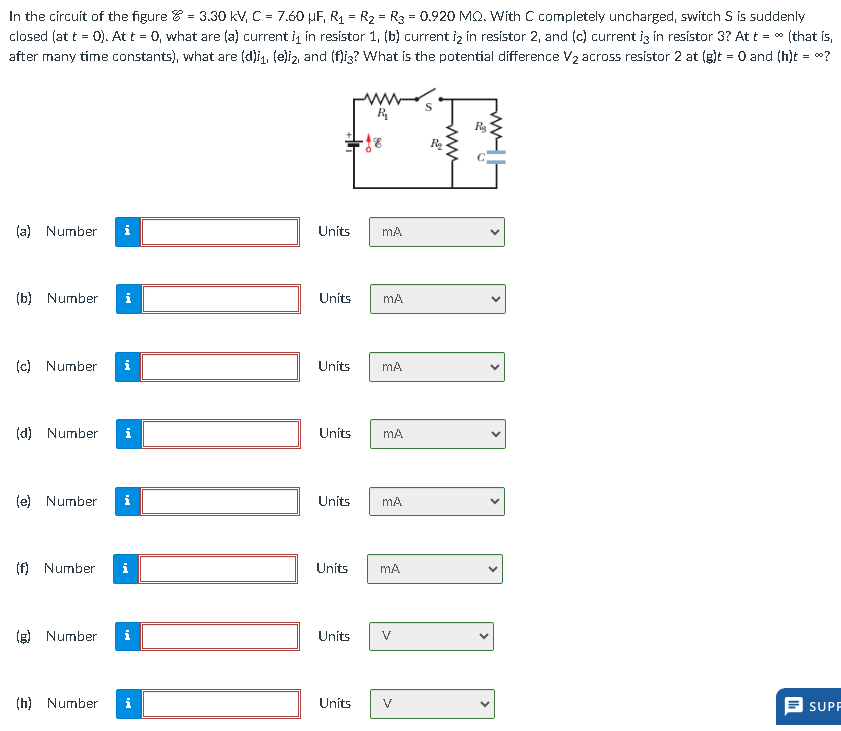 Solved In the circuit of the figure | Chegg.com