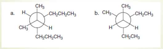 Solved CH3 CH2CH2CH3 H a. CH3 CH2CH3 b. CHE CH H HH CH2CH3 | Chegg.com