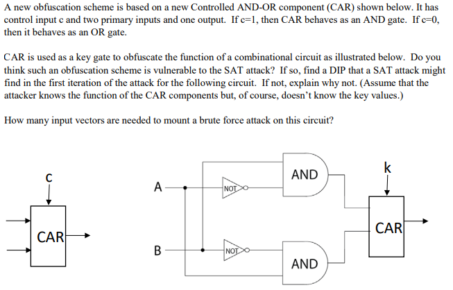 Solved A new obfuscation scheme is based on a new Controlled | Chegg.com