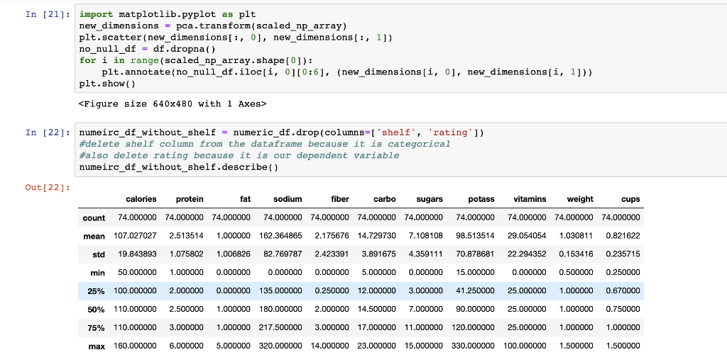 In 1 import pandas as pd df | Chegg.com image.