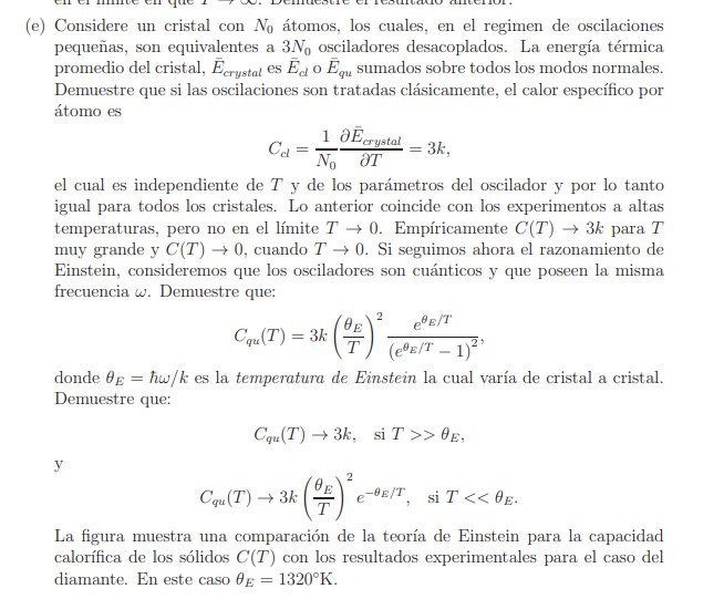 Considere un cristal con \( N_{0} \) átomos, los cuales, en el regimen de oscilaciones pequeñas, son equivalentes a \( 3 N_{0