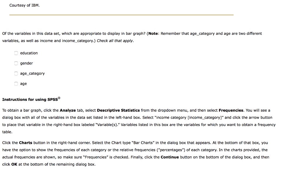solved-5-obtaining-a-bar-chart-what-you-ll-learn-about-spss-chegg