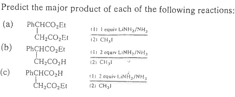 Predict the major product of each of the following | Chegg.com