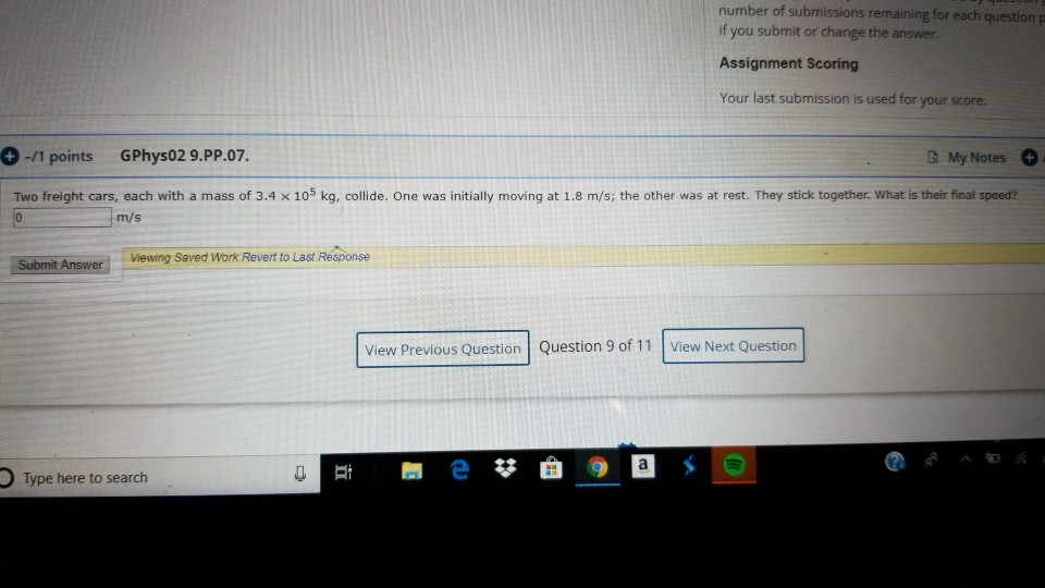 Solved Number Of Submissions Remaining For Each Question If | Chegg.com