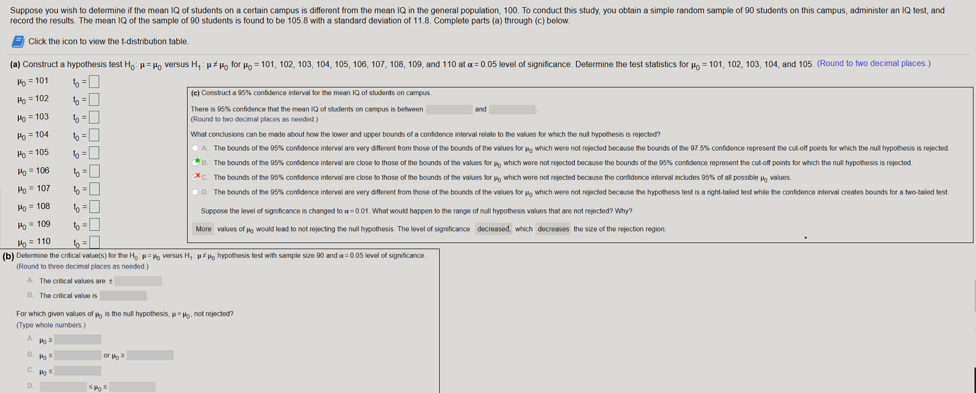 Solved Suppose you wish to determine if the mean IQ of | Chegg.com