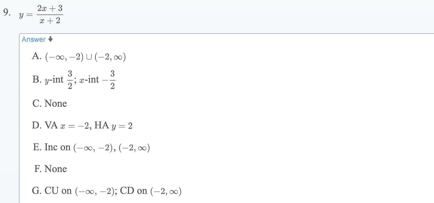 Solved Question Is What Is The Domain Intercept Symmet Chegg Com