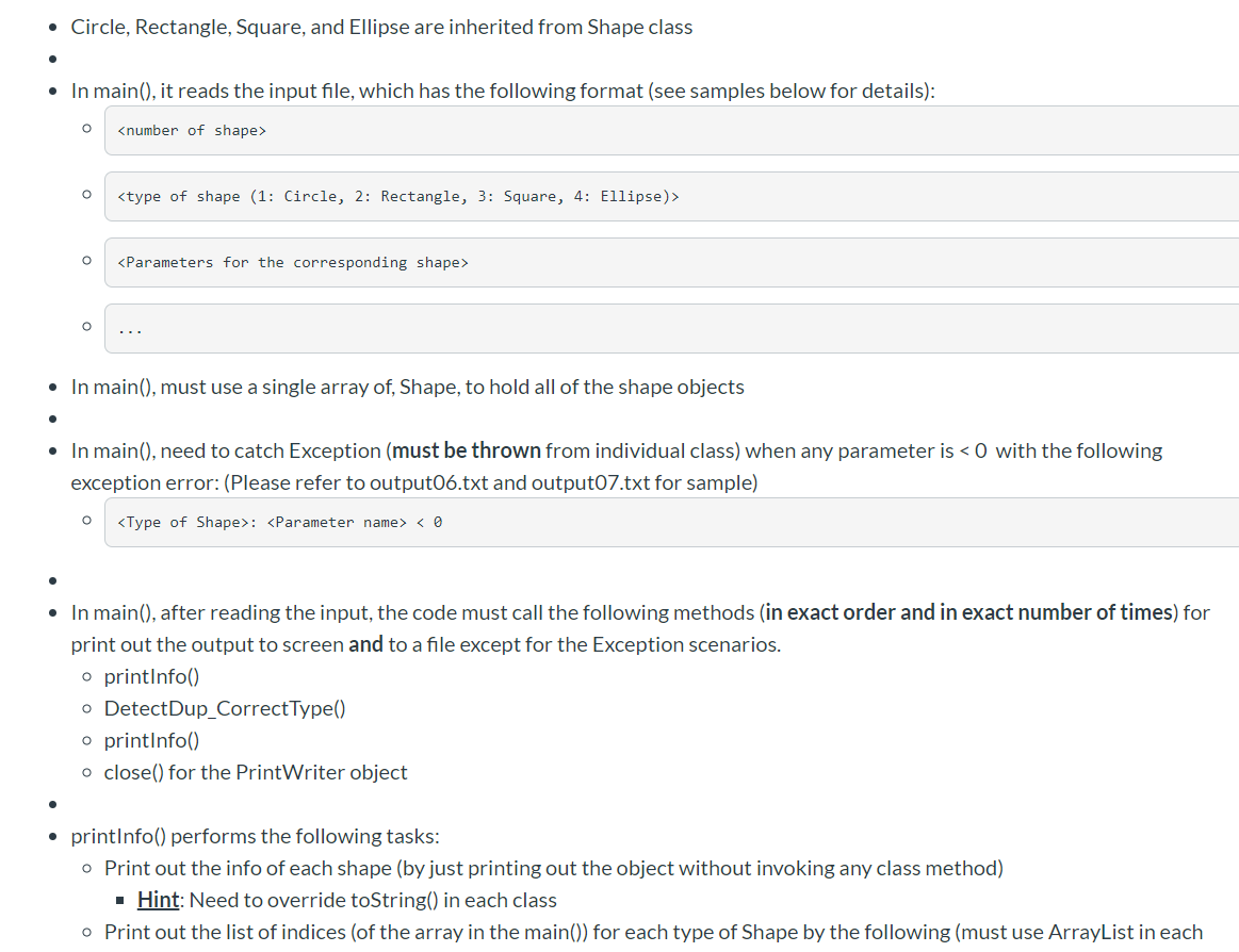 Purpose of this assignment: Using classes Using | Chegg.com