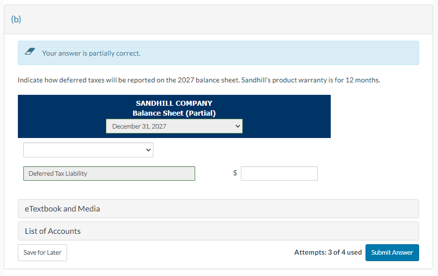 Solved Sandhill Company has the following two temporary | Chegg.com