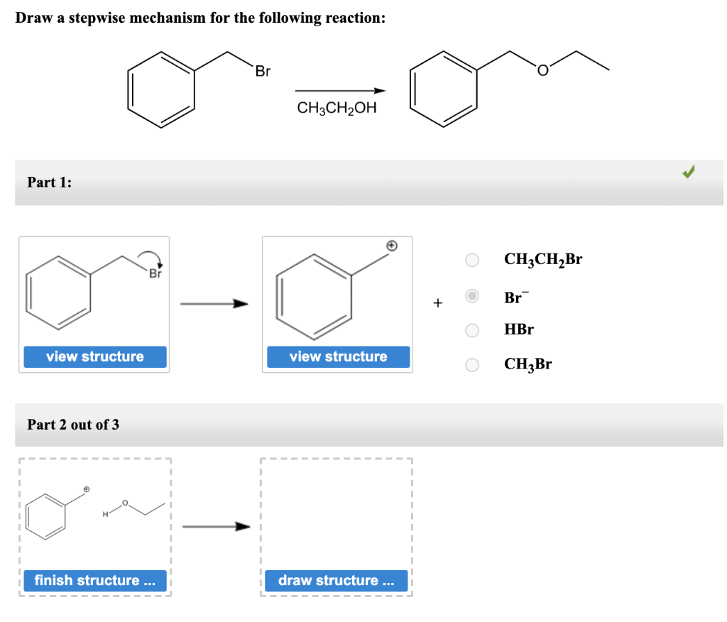 Solved Draw a stepwise mechanism for the following reaction