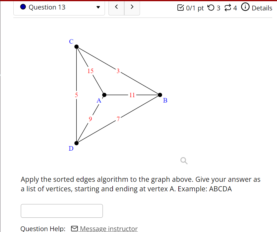 Solved Question 13 > 0/1 pt 34 Details -11- B D Apply the | Chegg.com