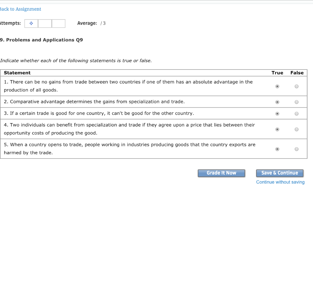 Solved ack to Assignment ttempts: Average: /3 9. Problems | Chegg.com