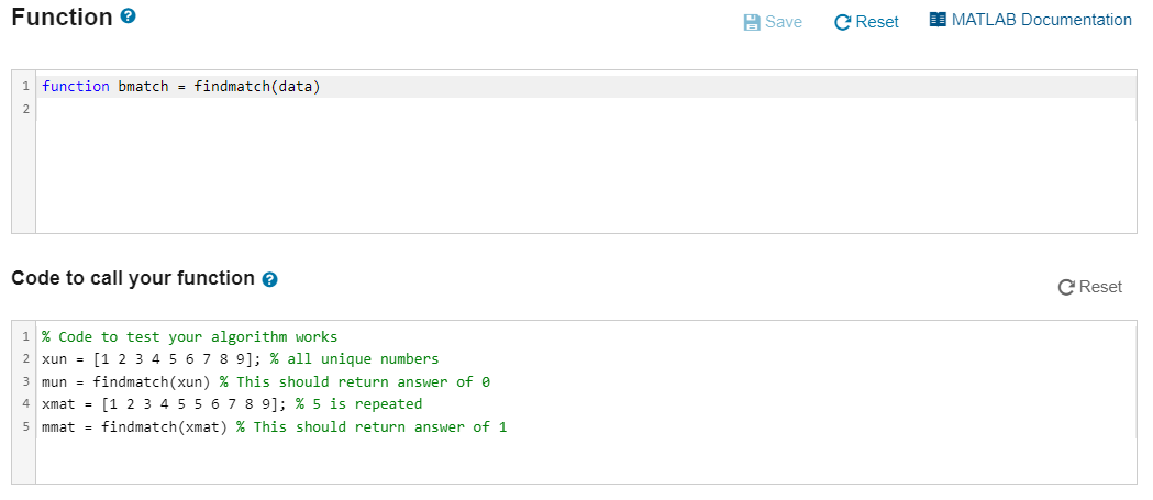 Solved Detection of Repeated Numbers in an Array My | Chegg.com