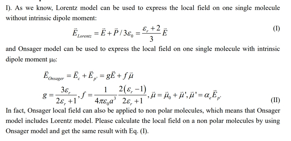 Solved I). As We Know, Lorentz Model Can Be Used To Express 