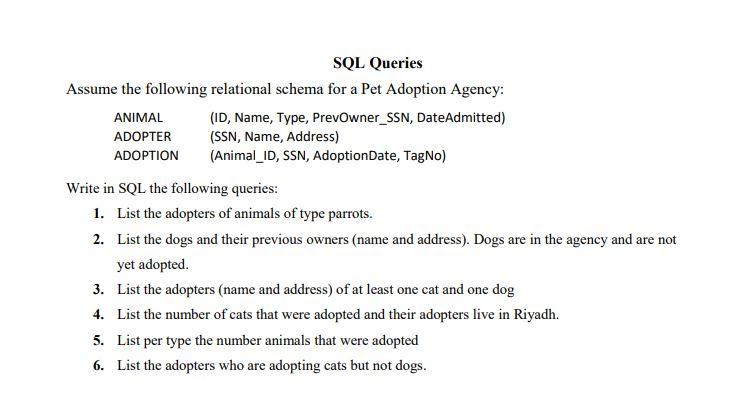 Solved SQL Queries Assume the following relational schema | Chegg.com