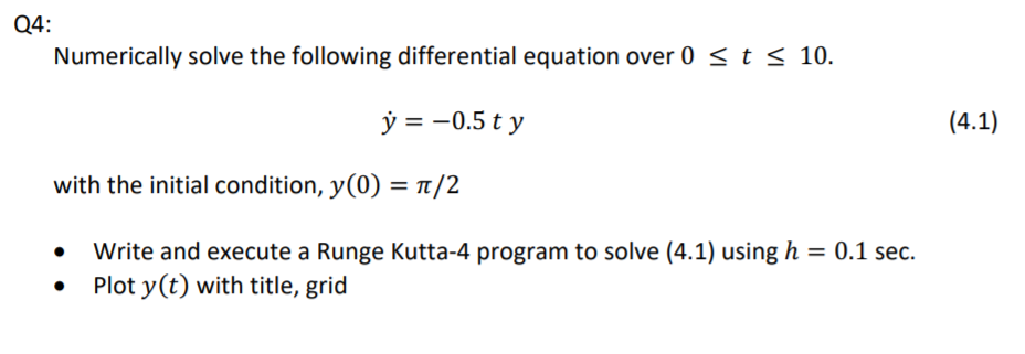 Solved Using Matlab: I can solve by hand but I need to do | Chegg.com