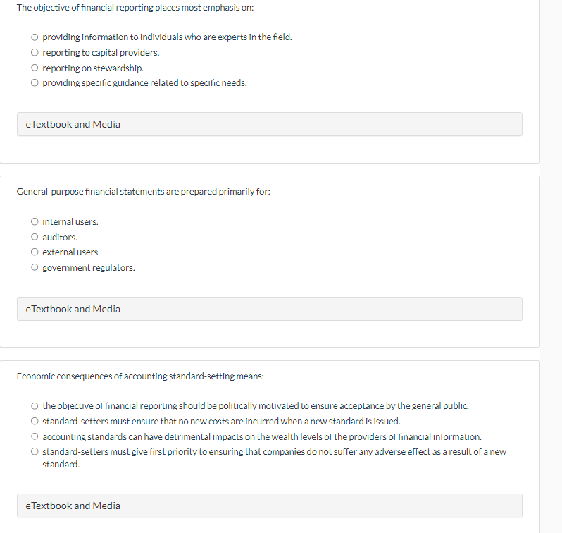 Solved Accounting Standard-setters Use The Following Process | Chegg.com