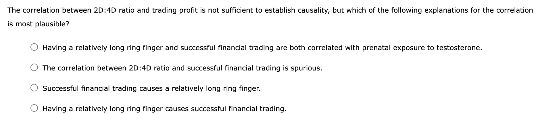 Solved A study of male high-frequency financial traders | Chegg.com