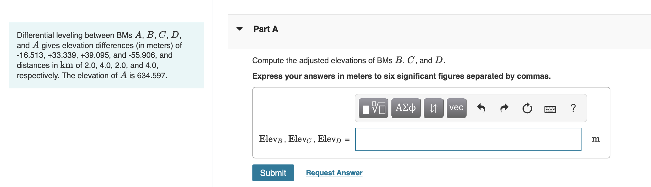 [Solved]: Differential Leveling Between ( Operatorname{B