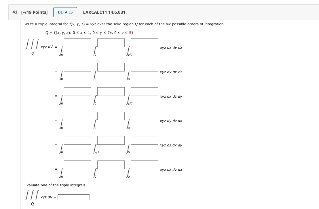 solved-write-a-triple-integral-for-f-x-y-z-xyz-over-the-chegg
