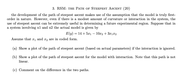 5.5.3.1.1. Single response: Path of steepest ascent