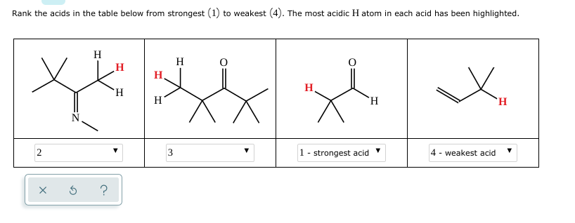 solved-rank-the-acids-in-the-table-below-from-strongest-1-chegg