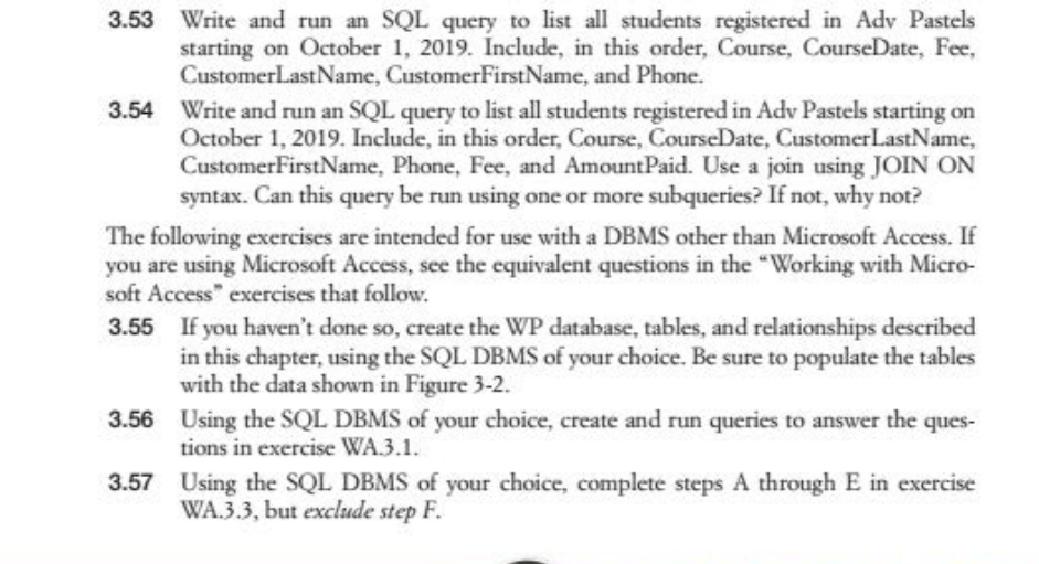 Solved 3.53 Write and run an SQL query to list all students | Chegg.com