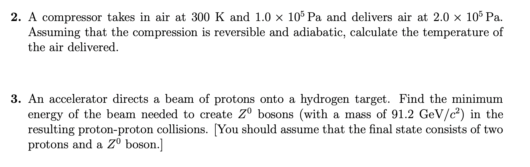 Solved 2. A compressor takes in air at 300 K and 1.0 x 105 | Chegg.com