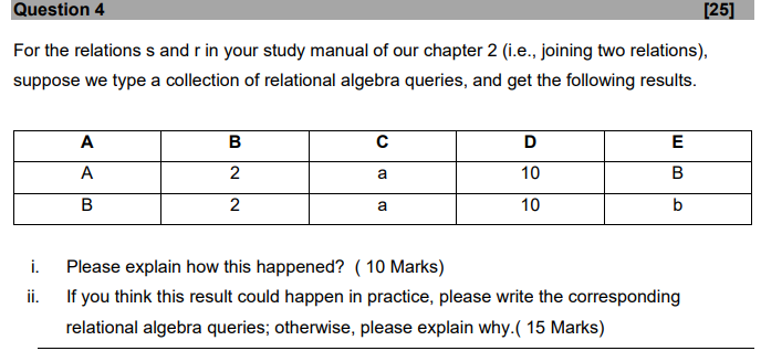 For The Relations S And R In Your Study Manual Of Our | Chegg.com