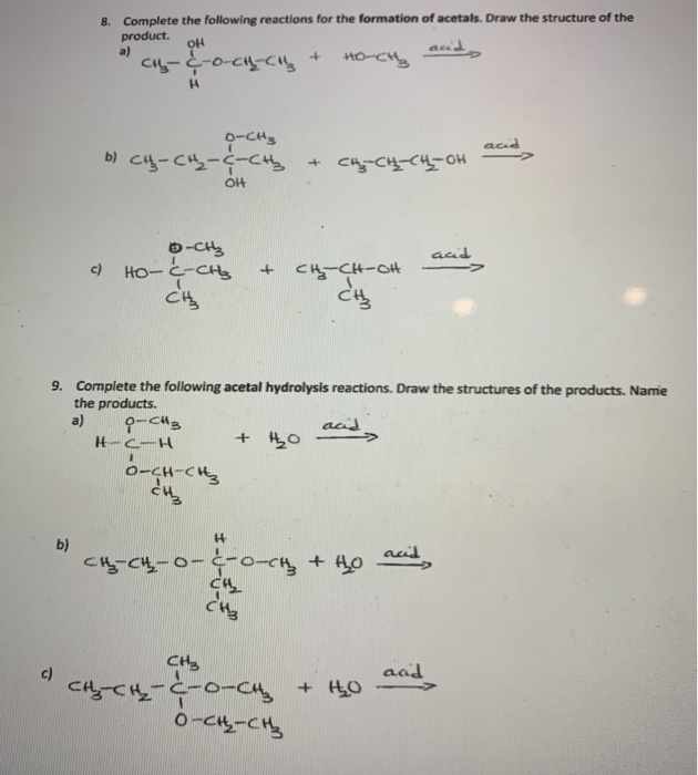 Solved Complete the following reduction reactions.Draw the | Chegg.com