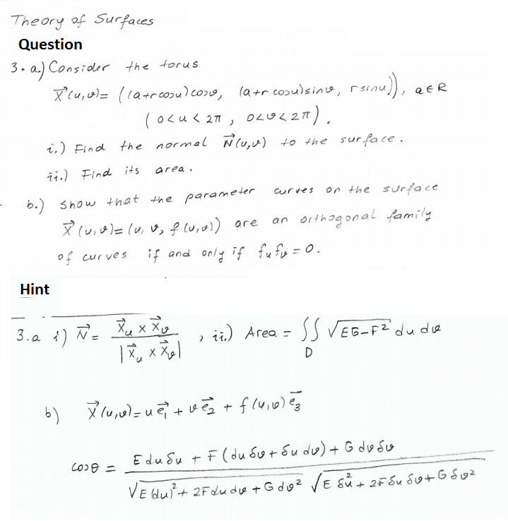 Aer Theory Of Surfaces Question 3 A Consider Th Chegg Com