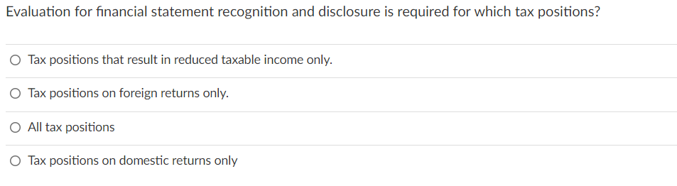Solved Evaluation for financial statement recognition and | Chegg.com