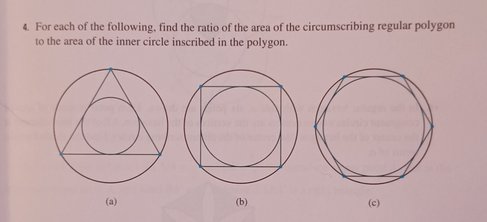 Solved 4. For each of the following, find the ratio of the | Chegg.com