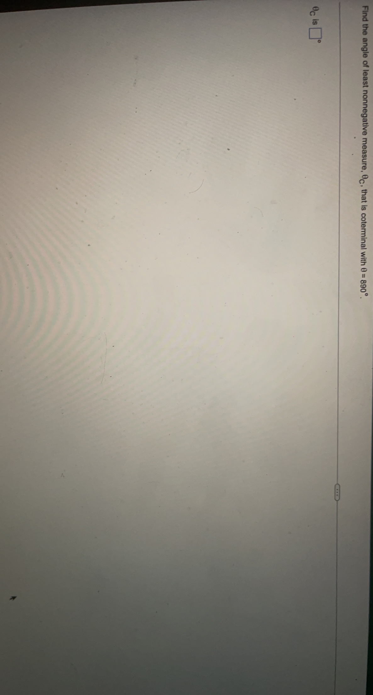 Solved Find the angle of least nonnegative measure, oc, that