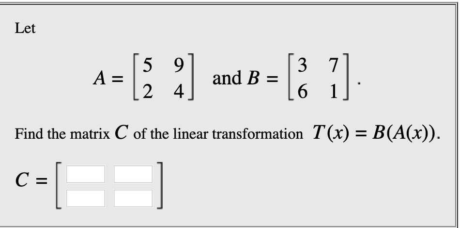 Solved Suppose that T is a linear transformation such that | Chegg.com